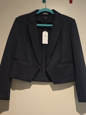 Express Black Cropped Blazer